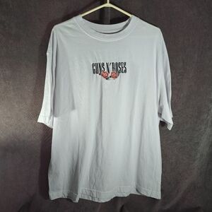 Guns N' Roses Use Your Illusion Tour 1991 White 2025 Oversized Graphic Tee VG XL